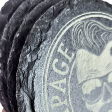 Slate Stone Coaster Set | Rampage Coffee Co. Rubber Logo Coasters Rampage Coffee Co.