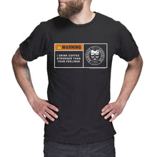 WARNING Tee | Rampage Coffee Co. Tees Rampage Coffee Co. Small Black