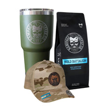 Caffeinated Soldier Bundle | Rampage Coffee Co. Bundles Rampage Coffee Co. Whole Bean BOLD BATTALION - Med/Dark Roast Curved Brim