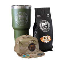 Caffeinated Soldier Bundle | Rampage Coffee Co. Bundles Rampage Coffee Co. Whole Bean C-4 - High Caffeine Flat Brim