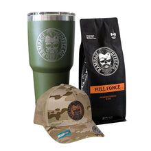 Caffeinated Soldier Bundle | Rampage Coffee Co. Bundles Rampage Coffee Co. Whole Bean FULL FORCE - Espresso Curved Brim