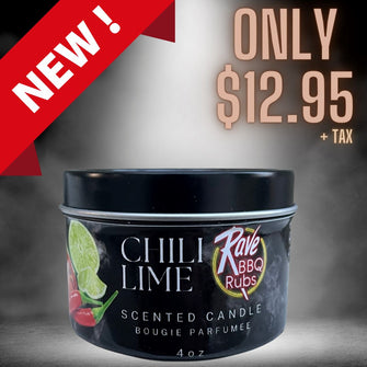 Chili Lime 4oz Scented Candle Rave Bbq Rubs 