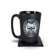 (DAY 3) Personalized Slate Stone Coaster Set | Rampage Coffee Co. Rubber Logo Coasters Rampage Coffee Co. 