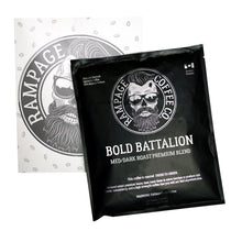 (Day 6) BOLD BATTALION | Med/Dark Premium Blend Coffee Rampage Coffee Co. Whole bean 360g 