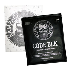 CODE BLK | Dark Roast Premium Blend Coffee Rampage Coffee Co. Whole Bean 360g