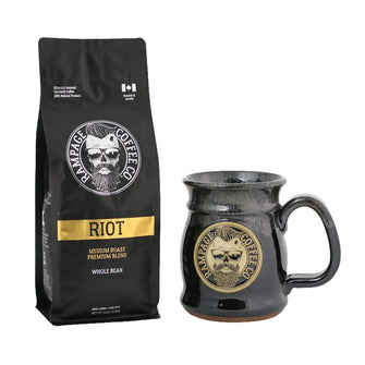Coffee & Handcrafted Mug Duo | Rampage Coffee Co. Bundles Rampage Coffee Co. RIOT Kit Whole Bean 