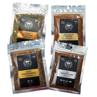 Coffee Rub Bags (75g) | Rampage Coffee Co. Coffee Rub Rampage Coffee Co. Sampler Bundle 75g of each 