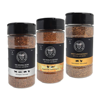 Coffee Rub Shakers (138g) | Rampage Coffee Co. Coffee Rub Rampage Coffee Co. Mix Up Bundle - All Three Flavours 
