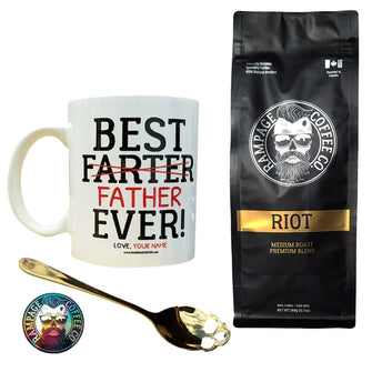 Custom Name Best Farter Mug Bundle Bundles Rampage Coffee Co. RIOT Bundle Whole Bean 