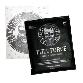 FULL FORCE | Premium Espresso Blend Coffee Rampage Coffee Co. Whole Bean 360g 