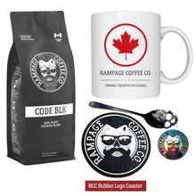 Proudly Canadian Coffee | Coffee & Mug Bundle Bundles Rampage Coffee Co. CODE BLK Bundle Whole Bean 