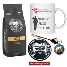 Veteran - Strength, Pride & Freedom | Coffee & Mug Bundle Bundles Rampage Coffee Co. RIOT Bundle Whole Bean 